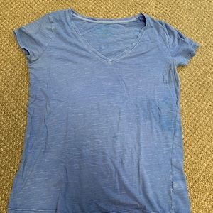 Blue V-neck Tee